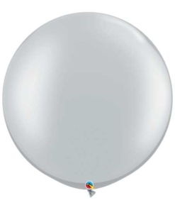 Qualatex 30" Silver Latex Balloon