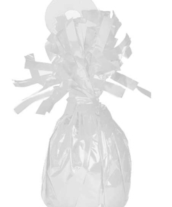 49372 White Foil Balloon Weights
