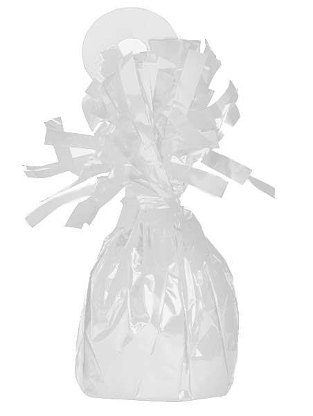 49372 White Foil Balloon Weights