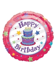 18" Birthday Cake Balloons