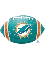 18" Miami Dolphins NFL Team Football Shape Balloon