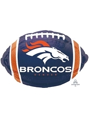 18" Denver Broncos NFL Team Football Shape Balloon