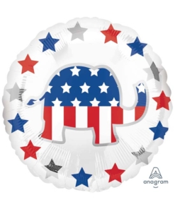 18" Election Republican Patriotic Balloon