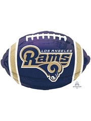 18" Los Angeles Rams NFL Team Football Shape Balloon
