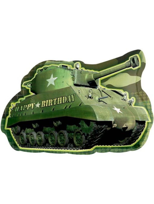 26" Army Tank Birthday Camouflage Balloon