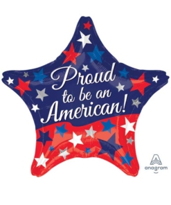 19" Proud To Be An American Patriotic Balloon