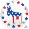 18" Election Democrat Patriotic Balloon