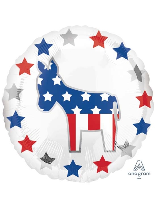 18" Election Democrat Patriotic Balloon