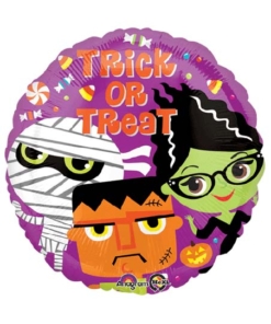 18" Trick or Treat Monsters Halloween Balloon