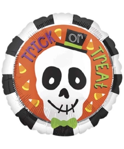 18" Trick or Treat Skull Halloween Balloon