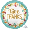 18" Give Thanks Thanksgiving Balloon
