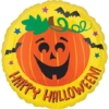 18" Halloween Pumpkin & Bats Balloon