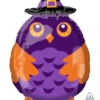 20" Witchy Owl Shape Halloween Balloon
