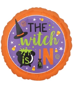 18" Witch Is In Halloween Balloon