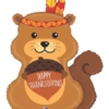 35" Indian Squirrel Thanksgiving Balloon