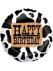 18" Western Birthday Cowboy Balloon