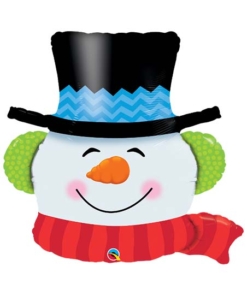 36" Smilin Snowman Christmas Balloon