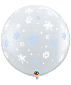 36" Winter Snowflakes Balloon