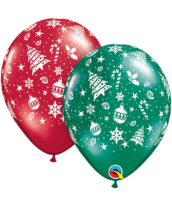 11" Christmas Trimmings A Round Balloons
