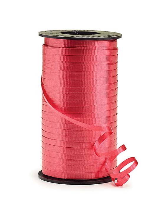 3/16 Red Curling Ribbon 500yds MF29465 - Balloon Supply