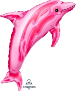 37" Pink Dolphin Ocean Balloon