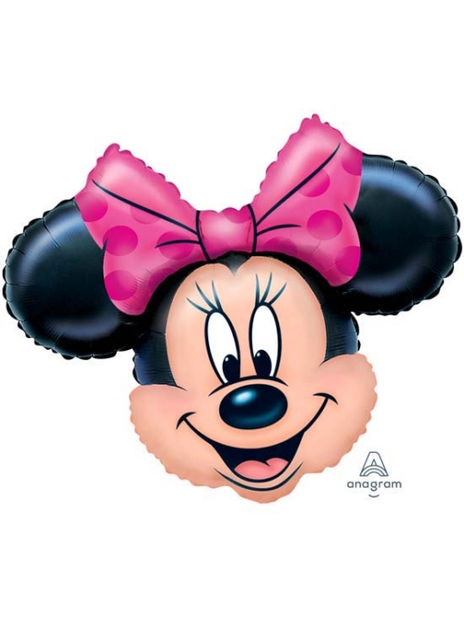 28" Minnie Mouse Head Shape Disney Balloon