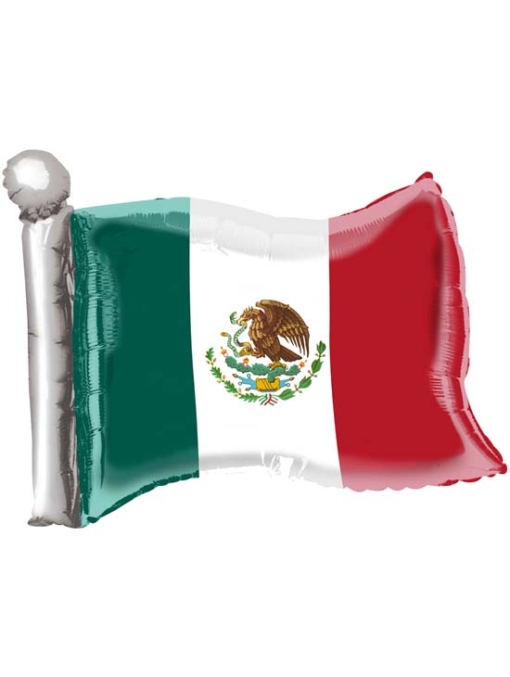 22" Mexican Flag Fiesta Balloon