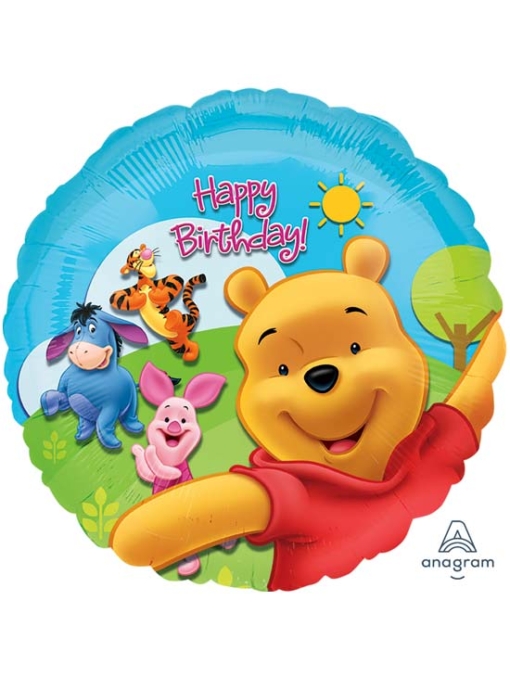 17" Pooh Friends Sunny Birthday Disney Balloon