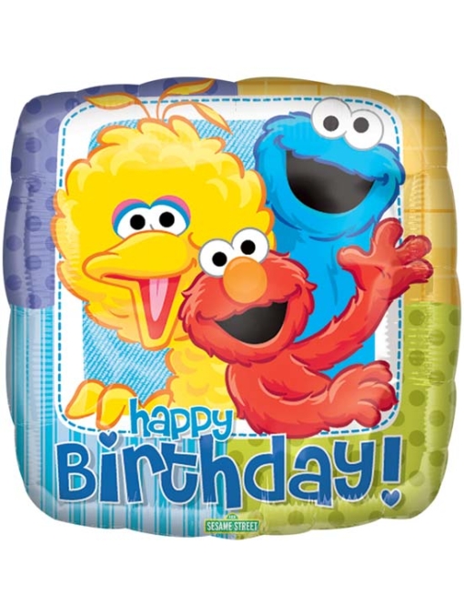 18" Sesame Street Birthday Balloon