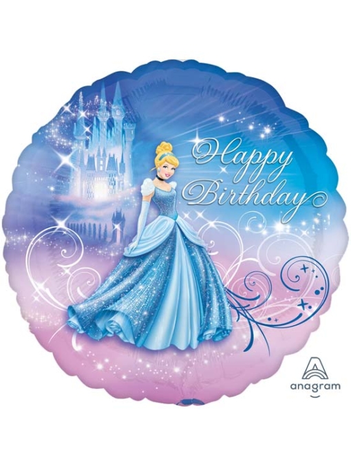 18" Cinderella Birthday Disney Balloon