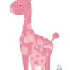 42" Safari Baby Girl Giraffe Balloon
