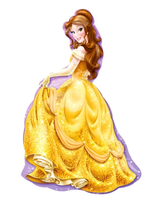 39" Princess Belle Shape Disney Balloon