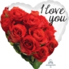 17" I Love You Rose Bouquet Balloon