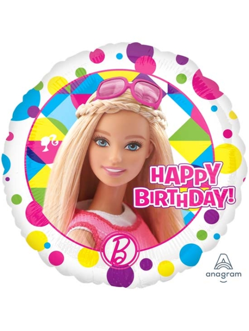 17" Barbie Sparkle Birthday Balloon