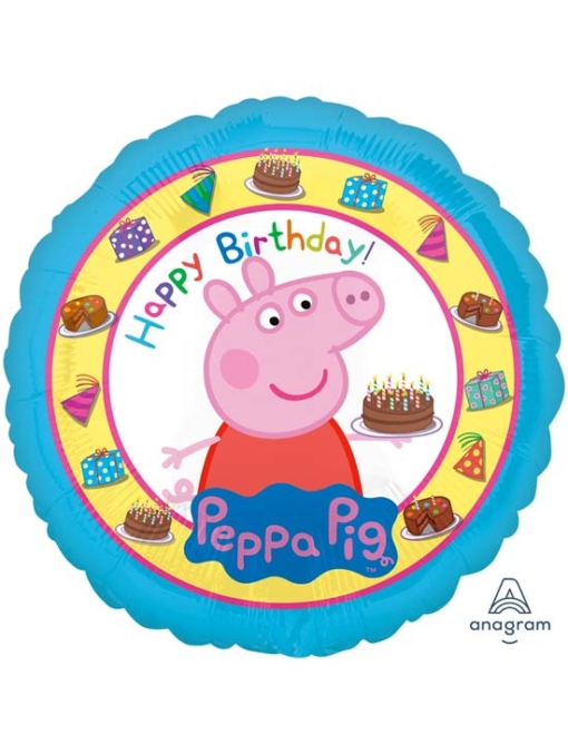 17" Peppa Pig Happy Birthday Balloon
