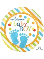 18" Baby Feet Boy Balloon