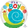 17" It's A Boy Snail Baby Balloon