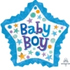 34" Baby Boy Star With Ruffle Balloon