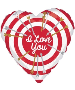 17" I Love You Bullseye Balloon