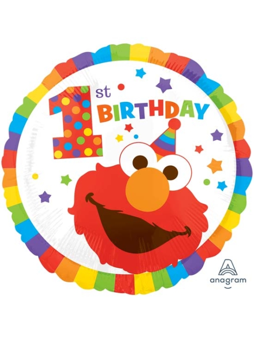 17" Sesame Street 1st Birthday Balloon