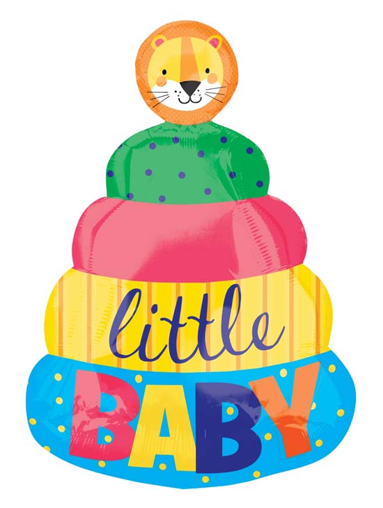 22" Baby Stacking Toy Balloon Helium / Air A35589 MF87733 Balloon