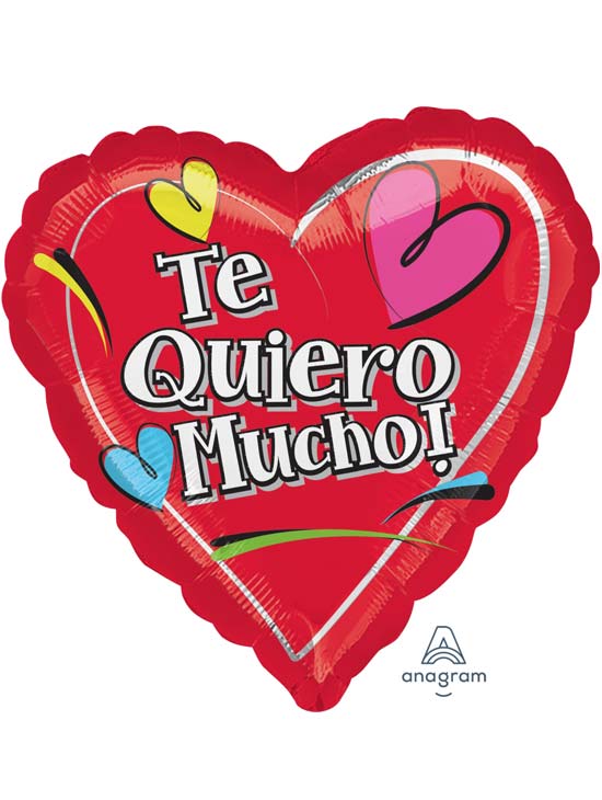 17 Te Quiero Mucho Balloon , (5ct. Minimum) , A36454 - MF89239