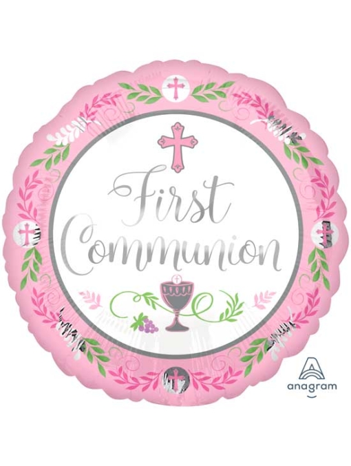 18" Communion Day Girl Religious Balloon