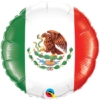 18" Mexican Flag Fiesta Balloon