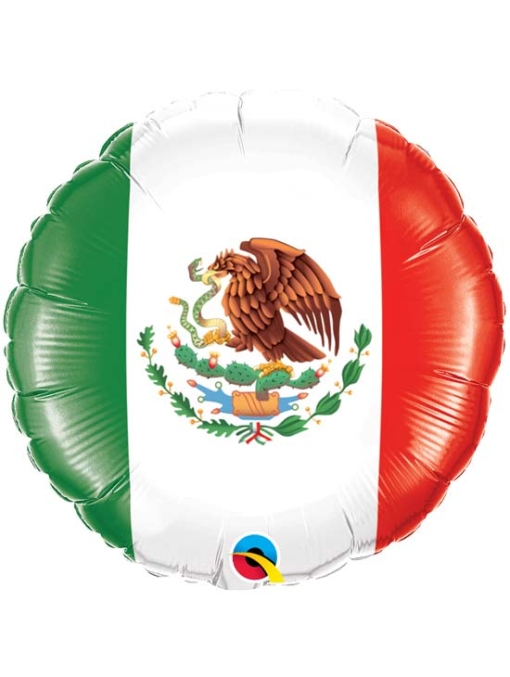 18" Mexican Flag Fiesta Balloon
