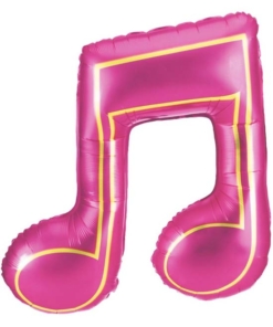 40" Pink Double Note Music Balloon