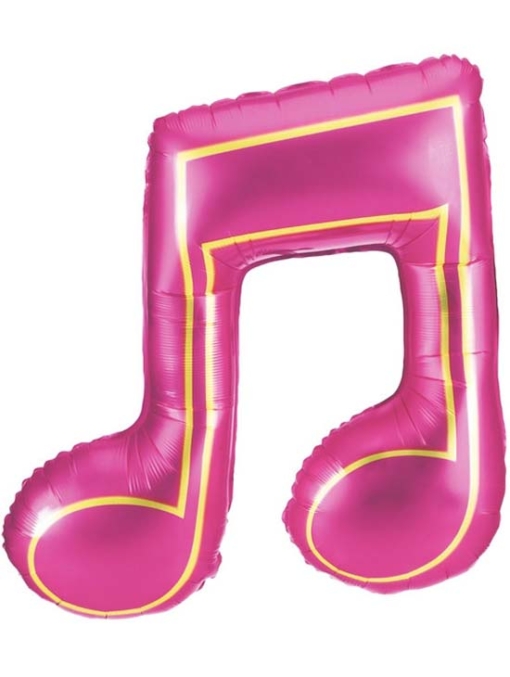 40" Pink Double Note Music Balloon