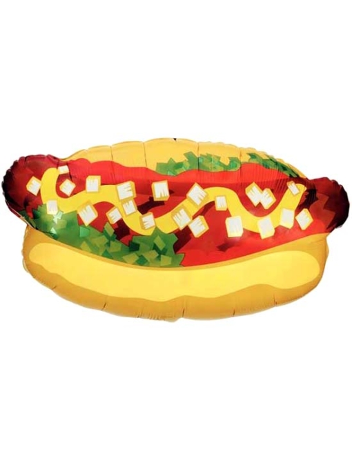 32" Hotdog Food Balloon Helium / Air B15657 MF15657 Balloon Supply