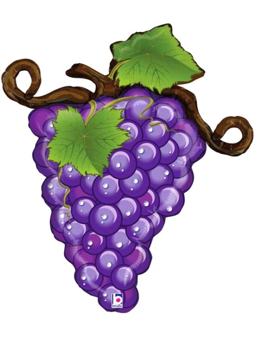 31" Linky Purple Grapes Food Balloon