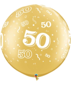 30" 50 A Round Anniversary Balloon
